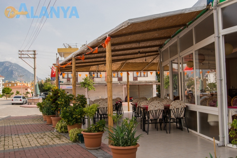 Аланья, Турция фото города. Кафе в районе Оба, Аланья.