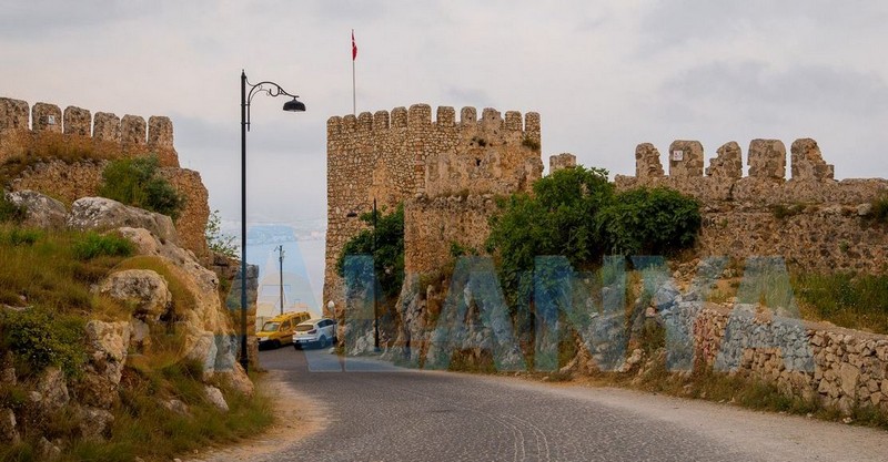 Аланья, Турция фото. Крепость. Дорога от крепости.